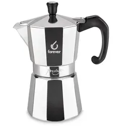 Forever 'Miss Moka Prestige' Aluminium 2 Tassen +b