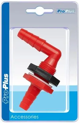 Pro Plus Tankdurchführung mit Schlauchtülle, 10x12mm, gewinkelt