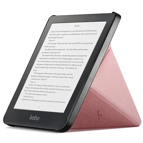 Forefront Cases Hülle für Kobo Clara HD - Magnetische Schutz-Hülle und Ständer für Kobo Clara HD (Modell: 2018) - Auto Schlaf Wach Funktion, Dünn und Leicht (Origami Design) Tasche - Roségold