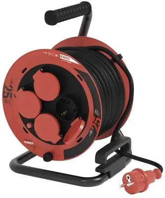 EMOS P082251 Kabeltrommel 25m mit 4 Steckdosen von EMOS
