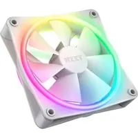 NZXT F120 RGB DUO - Weißer 120mm Gehäuselüfter mit RGB - Gehäuselüfter mit anpassbarem RGB-Licht, leise bei max. 29 dBA und ideal für Kühlung und optische Aufwertung Ihres Systems.