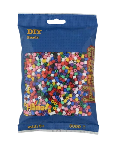 Hama Midi Bügelperlen - Mischung 01, 03-07, 09-11, 18 201-00 Ø 5 mm Hama 3000