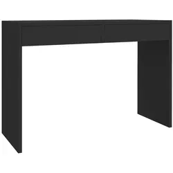 Matkam Möbel Schreibtisch, Schwarz, 115x78x40 cm - Kinderschreibtisch mit kompakten Abmessungen, ideal für schmale Räume. Robuste Bauweise mit zwei Schubladen für optimalen Stauraum und pflegeleichte Materialien.