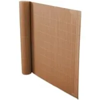 KARAT PVC Sichtschutzzaun Braun 150 x 300 cm