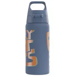 Sigg Kinder-Trinkflasche Shield Therm ONE, Ballgame 0,5l - Thermobehälter, vakuumisolierte Edelstahlflasche, hält Getränke 36 Stunden kalt und 5 Stunden warm, stabil und aus 90% Recyclingmaterial