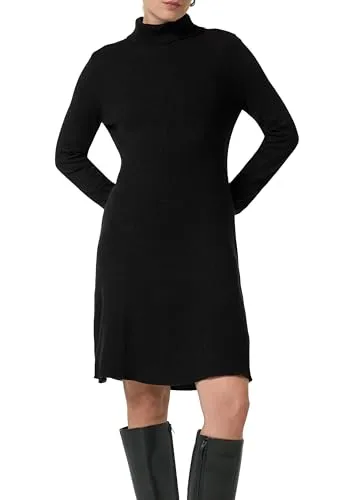 comma Kleid - Freizeitkleid für Damen mit Turtleneck und langen Ärmeln, Slim Fit Passform und modischer Rippstruktur für einen eleganten Look.