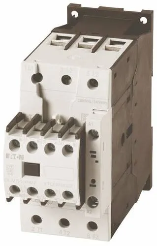 Eaton DILM50-22 Leistungsschütz 50A 3P 230V AC - Fehlerstromschutz (RCD) mit 3 Schließern, ideal für Anwendungen bis 22kW, zuverlässig und effizient für industrielle Einsätze.