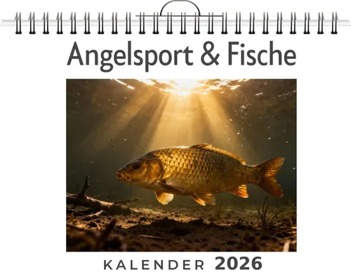 Lena Schmitt | Angelsport & Fische | Kalender | Deutsch | 2026 | FlipFlop