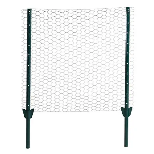 ESTEXO Gartenzaun Zaunset Sechseckgeflecht 0,50 x 25 m - Robustes Zaunset aus verzinktem Drahtgeflecht mit 25 mm Maschenweite. Ideal für Beete, Setzlinge und Kleintiergehege. Einfach zu installieren und individuell anpassbar.