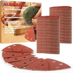 Schleifpapier Dreieckschleifer Klett 6 Loch 40 120 Stück Körnung MIX