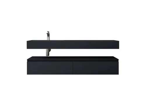 Mai & Mai Badmöbel-Set mit Soft-Close Schubladen und Mineralguss-Waschbecken - Badmöbel-Set mit zeitlosem Design, inkl. hochwertigem Mineralguss-Waschbecken und 100% wasserdichtem Unterschrank. Ideal für ein ordentliches Badezimmer.