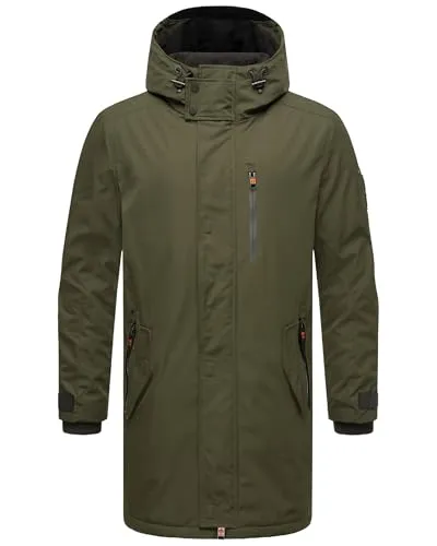 STONE HARBOUR Herren Outdoorjacke - warme, gefütterte Winterjacke mit Kapuze - Funktionsjacken: Robuste, wasserabweisende Jacke mit Fleece-Innenfutter für optimale Wärme und Komfort, ideal für milde Winter und Übergangszeit.