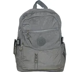 Kleiner Cityrucksack aus Crincle-Nylon grau