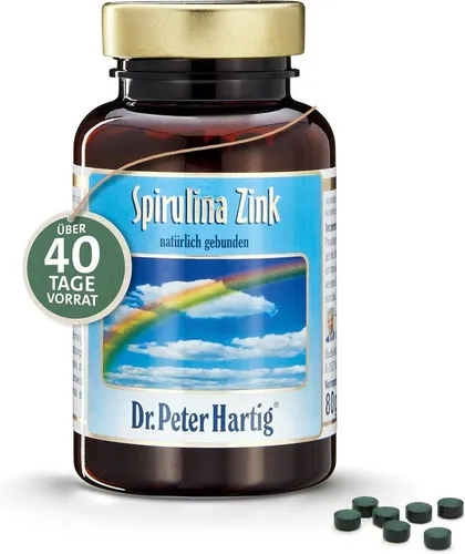 Dr. Peter Hartig Spirulina Zink, 400 Presslinge zur Immunsystemunterstützung - Mineralstoffe - Unterstützt Ihr Immunsystem und fördert gesunde Haut, Haare und Nägel mit der kraftvollen Kombination aus Zink und Spirulina.