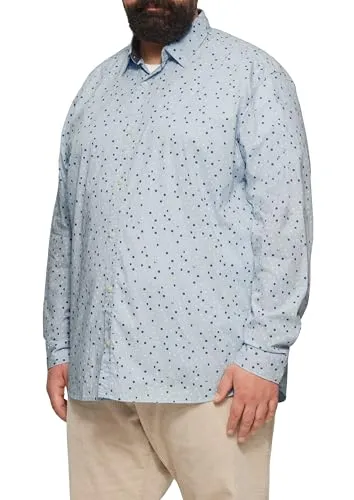 s.Oliver Slim Fit Popeline-Hemd mit Kentkragen - Stylisches Popeline-Hemd aus Baumwollstretch mit modernem Alloverprint. Ideal für den Alltag, mit abgerundetem Saum und langen Ärmeln für einen eleganten Look.