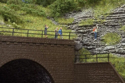 Auhagen 44643 N Geländer - 4er Set Lasercut Karton für Modellbau Spur N