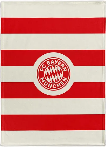 FC Bayern München Kuschelfleecedecke rot/weiß 200 x 150 cm