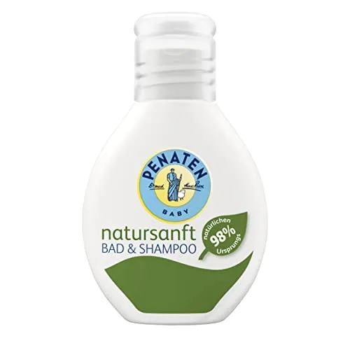 Penaten natursanft Bad & Shampoo parfümfreier Badezusatz & besonders sanftes Baby Shampoo mit Bio-Aloe Vera für sensible Babyhaut