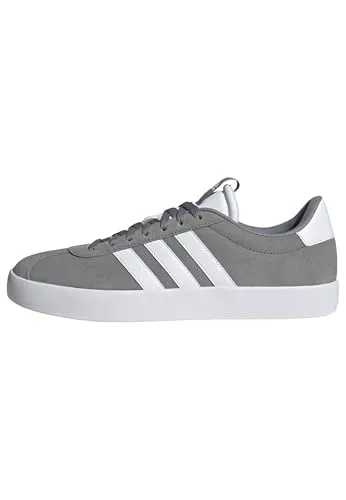 adidas VL Court 3.0 Sneaker Herren in Grey/White - Klassische Sneakers mit gepolstertem Zungen- und Fersenbereich für hohen Tragekomfort, ideal für lässige Looks.