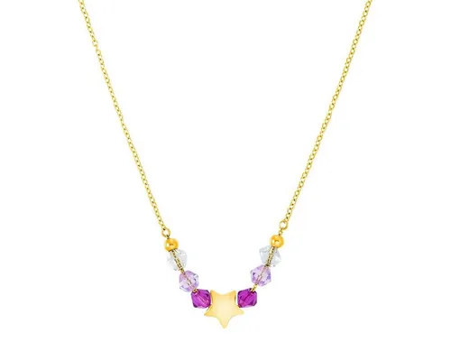 Prinzessin Lillifee Collier 2035302 - Mädchen-Halskette aus robustem Edelstahl mit einem funkelnden Stern-Anhänger, ideal als Geschenk für kleine Prinzessinnen zu besonderen Anlässen.