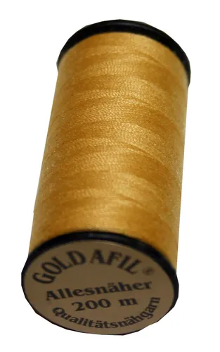  0,02€/m) Nähmaschinen Nähgarn Polyester 40/2  gold sand 200 m (1085