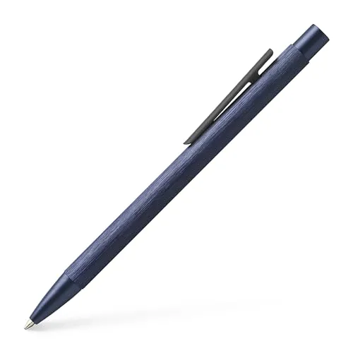 FABER-CASTELL 146165 - Kugelschreiber Neo Slim Aluminium, dunkelblau, elegantes Design und angenehme Haptik für trendbewusste Schreibliebhaber