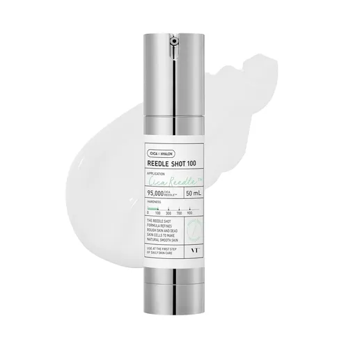 VT Cosmetics Reedle Shot 100 Booster zur Verbesserung des Hautbildes, 50 ml - Tagespflege mit intensivem Booster-Effekt für ein strahlendes Hautbild bei täglicher Anwendung.