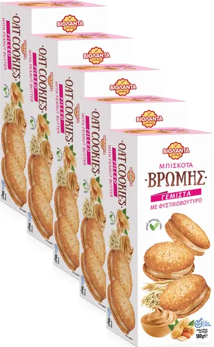 Cookies Doppelkekse gefüllte Hafer-Kekse mit Erdnussbutter-Creme 900g