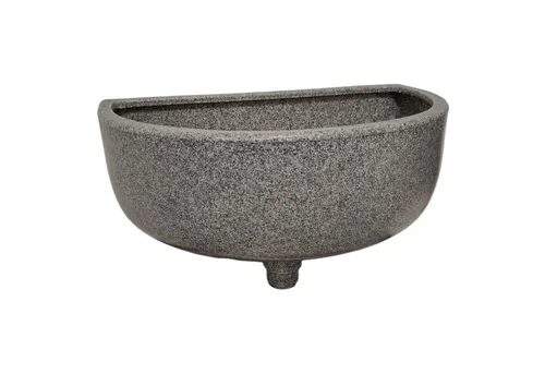 VARILE Waschbecken Ausgussbecken aus Kunststoff mit Zubehör