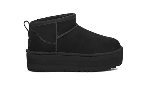 UGG Damen Winter Boots Schwarz 38 EU - Wanderschuhe aus hochwertigem Suede, ideal für kalte Tage und bietet hervorragenden Komfort und Stil.