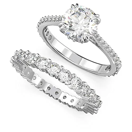 Swarovski Ring-Set Stilla Round mit Princess-Schliff von Swarovski