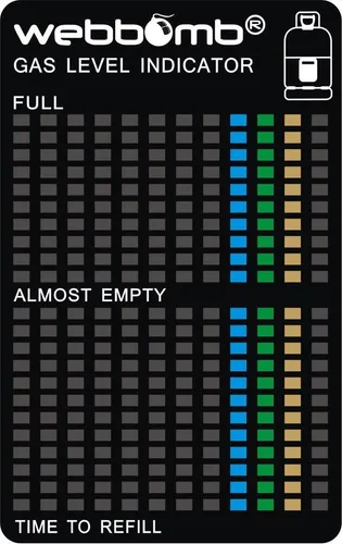 WEBBOMB® Gasstand Anzeiger Gas Grill Camping Gasanzeiger Level Indikator Gasflasche Füllstandanzeiger Gasstandanzeiger