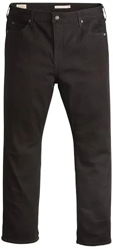 Levi's Plus 724 PL HR Straight Jeans - Damen-Straight-Jeans in Schwarz (Midnight Gaze) aus strapazierfähigem Denim, ideal für lässige Freizeitlooks. Mit Stretchanteil für optimalen Komfort und Passform.
