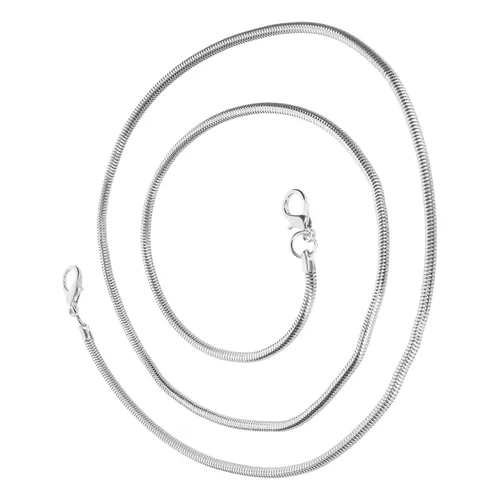 Handyschmuck, Schlangenkette, 110cm lange Kette – Silber