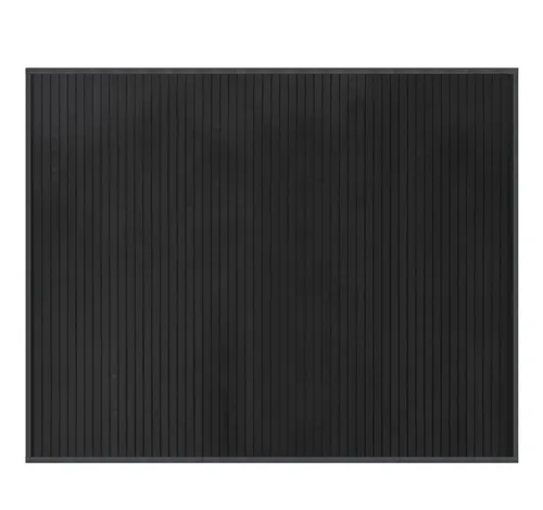 vidaXL Teppich, Rechteckig Grau 80x100 cm Bambus