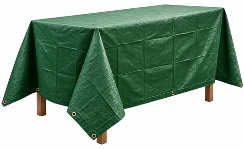 Gewebeplane 2 x 3 m Wasserdicht PE Abdeckplane mit Ösen & Seil Grün