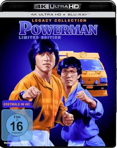 Vorbestellung: Powerman - 4K Ultra HD + Blu-ray - Filme - Erleben Sie Jackie Chan in atemberaubender 4K Ultra HD Qualität, ideal für Filmfans und Sammler.