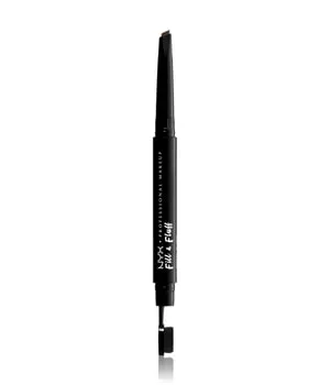 NYX Professional Makeup Augenbrauenstift mit Wachs-Formel, präziser Spitze und Verblender-Bürste, Fill & Fluff Eyebrow Pomade Pencil, Ash Brown (Braun)