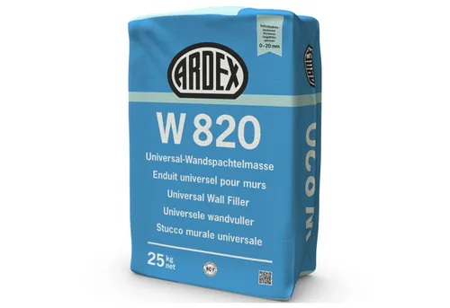 ARDEX W 820 SUPERFINISH HandSpritzRoll Spachtelmasse 25 kg - Vielseitige Spachtelmasse für Wand- und Deckenanwendungen, ideal für Hand-, Roll- und Spritztechnik, sorgt für hervorragende Oberflächenqualität.