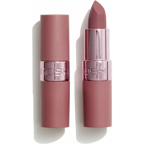 GOSH Luxury Rose Lippenstift mit leichtem Schimmer, vegan I intensive Rosa-Töne für ein strahlendes Ergebnis I spendet Feuchtigkeit für weiche Lippen I langanhaltend, parfümfrei I 002 Romance