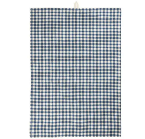 Ib Laursen Geschirrtuch Ib Laursen Geschirrtuch Lucas Dunkelblau mit Karos (50x70cm)