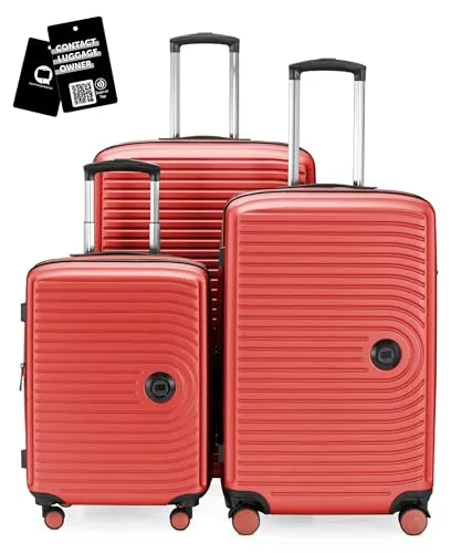 Hauptstadtkoffer Mitte - 3er Kofferset mit TSA-Schloss - Praktisches 3er Kofferset: Handgepäck (55 cm) für Flugreisen, mittelgroßer Koffer (68 cm) für Kurzurlaube und großer Koffer (77 cm) für Familienreisen. Robuste Hartschale und integriertes TSA-Schloss für Sicherheit und Komfort.