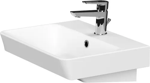 Primaster Waschbecken Medea - Elegantes Keramik Handwaschbecken - Waschbecken aus hochwertiger Keramik, ideal für stilvolle Badezimmer und kleine Räume. Mit modernem Design und praktischer Beckentiefe für optimalen Komfort.