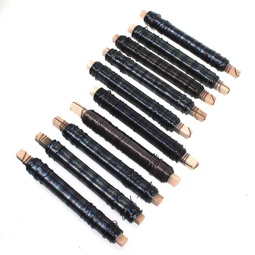 Rollen Wickeldraht blau Blumendraht Bindedraht a 100g 0,65mm 1kg 10