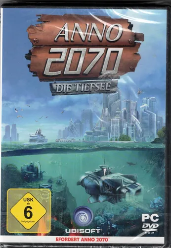 Anno 2070: Die Tiefsee (Add-On) für PC - Strategiespiel Erweiterung mit neuer Unterwasserwelt, USK ab 6 Jahren, ideal für Anno-Fans und Strategiespiel-Liebhaber.