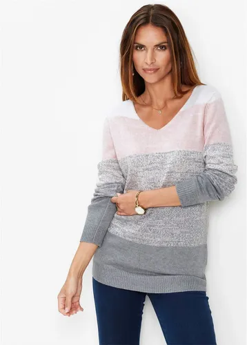 bonprix Longpullover weicher Strick mit Viskose und Kaschmir, lockere Passform