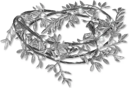 Weihnachtsbeleuchtung Beleuchtung Lichterkette Moon In The Room silberne Blätter Lampen Kaltweiß