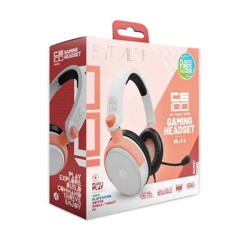 C6-100 Gaming Headset - Pastell Burst (Pfirsich/Weiß) (Multiplattform) (Neuware)