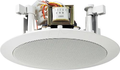 MON EDL-25 Deckenlautsprecher - ELA-Technik, 100 V Deckenlautsprecher mit 6 W Leistung, ideal für klare Sprachübertragung in Büros und öffentlichen Räumen.