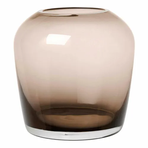 Blomus Vase LETA Coffee small – stilvolle Dekovase aus Glas - Elegante Blumenvase in braunem Glas, 10,8 cm hoch. Ideal für kreative Arrangements und als Blickfang in jedem Raum. Perfekt für die individuelle Dekoration.